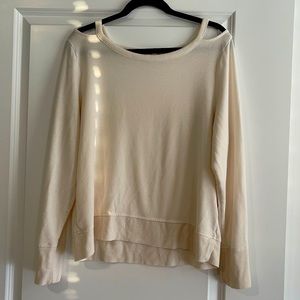 Athleta open shoulder sweatshirt
